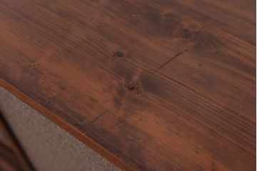 レトロ家具　昭和レトロ　古い木のダイヤガラス収納棚(食器棚)