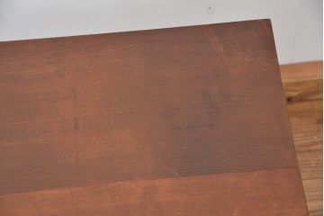 アンティーク家具　アンティーク　天板古材の鉄脚センターテーブル(作業台・机)