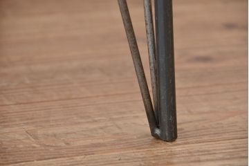 アンティーク家具　アンティーク　天板古材の鉄脚センターテーブル(作業台・机)