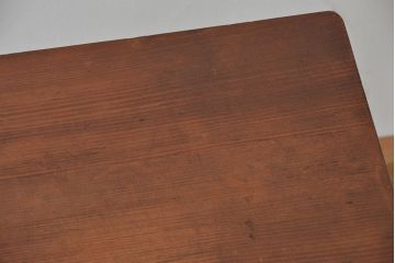 アンティーク家具　☆アンティーク　天板古材の大振りな鉄脚テーブル(作用台・机)・裁ち板?