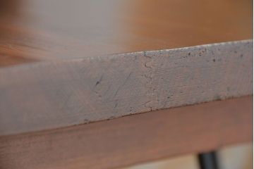 アンティーク家具　☆アンティーク　天板古材の大振りな鉄脚テーブル(作用台・机)・裁ち板?