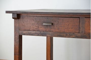 アンティーク家具　アンティーク　使い込まれた両面引き出し作業台(テーブル)