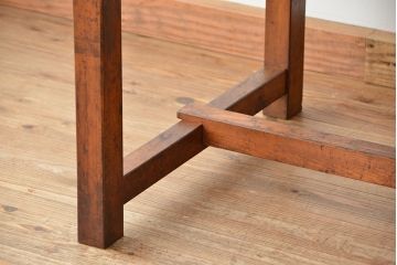 アンティーク家具　アンティーク　使い込まれた両面引き出し作業台(テーブル)