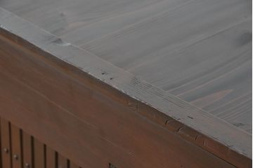 アンティーク家具　古民具・骨董　重厚な六尺水屋箪笥サイドボード上段(収納棚・食器棚)
