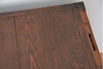 アンティーク家具　古民具・骨董　前面欅!使いやすく素敵なデザインの帳場箪笥