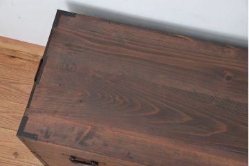 アンティーク家具　☆アンティーク　シックで味のある重ね桐箪笥(チェスト、桐たんす)