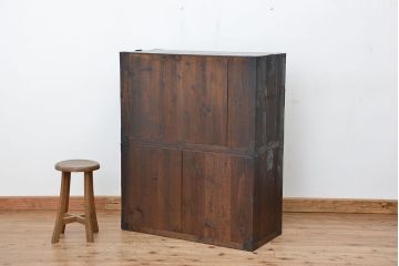アンティーク家具　☆アンティーク　シックで味のある重ね桐箪笥(チェスト、桐たんす)