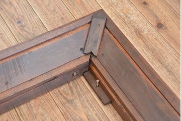 アンティーク家具　アンティーク　希少!素敵なデザイン!日本製特別注文造りの組立式特大ワードローブ(洋服タンス)