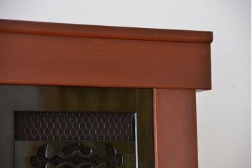 アンティーク家具　古民具・骨董　極上!美品!特別注文造り　前板玉杢・重厚な近江の六尺水屋箪笥(食器棚)