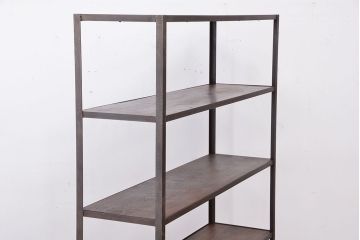 使い方いろいろ!シンプルなラフジュ工房オリジナルアイアンラック【中】?(飾り棚、陳列棚)