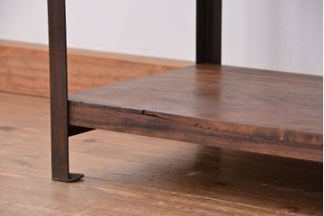 使い方いろいろ!シンプルなラフジュ工房オリジナルアイアンラック【中】?(飾り棚、陳列棚)