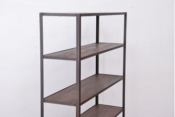 使い方いろいろ!シンプルなラフジュ工房オリジナルアイアンラック【中】(2)(飾り棚、陳列棚)
