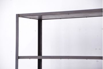 使い方いろいろ!シンプルなラフジュ工房オリジナルアイアンラック【中】(2)(飾り棚、陳列棚)