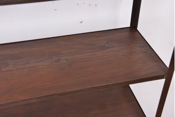 使い方いろいろ!シンプルなラフジュ工房オリジナルアイアンラック【中】(2)(飾り棚、陳列棚)