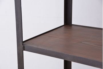 使い方いろいろ!シンプルなラフジュ工房オリジナルアイアンラック【中】(2)(飾り棚、陳列棚)
