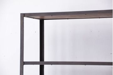 使い方いろいろ!シンプルなラフジュ工房オリジナルアイアンラック【中】?(飾り棚、陳列棚)