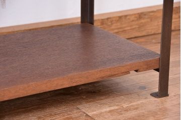 使い方いろいろ!シンプルなラフジュ工房オリジナルアイアンラック【中】?(飾り棚、陳列棚)