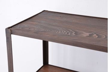 使い方いろいろ!シンプルなラフジュ工房オリジナルアイアンラック【中】(4)(飾り棚、陳列棚)