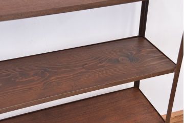 使い方いろいろ!シンプルなラフジュ工房オリジナルアイアンラック【中】(4)(飾り棚、陳列棚)