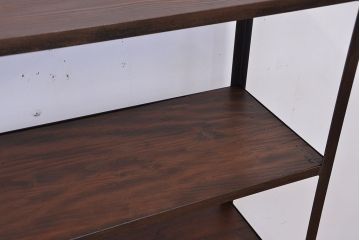 使い方いろいろ!シンプルなラフジュ工房オリジナルアイアンラック【大】(1)(飾り棚、陳列棚)