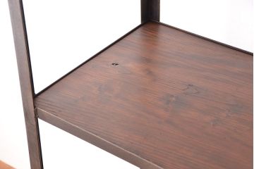 使い方いろいろ!シンプルなラフジュ工房オリジナルアイアンラック【大】(1)(飾り棚、陳列棚)