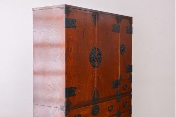 中古　伝統工芸　二段重ね岩谷堂箪笥(定価90万円前後)