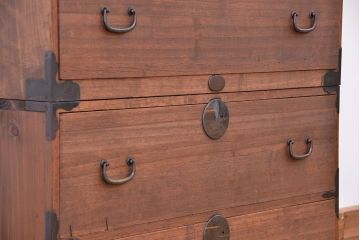 アンティーク家具　☆古民具・骨董　シンプルな重ね時代箪笥