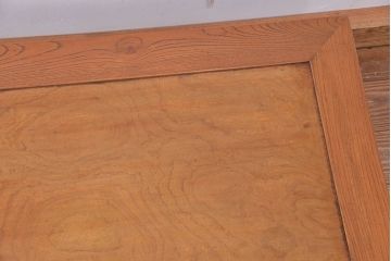 アンティーク家具　古い欅材の一枚板の座卓(テーブル)(2)