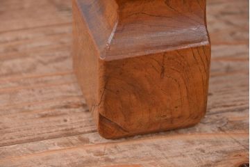 アンティーク家具　古い欅材の一枚板の座卓(テーブル)(2)