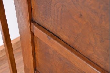 アンティーク家具　古い欅材の一枚板の座卓(テーブル)(2)