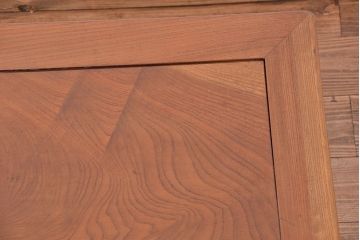 アンティーク家具　古い欅材の正方形一枚板座卓(テーブル)?