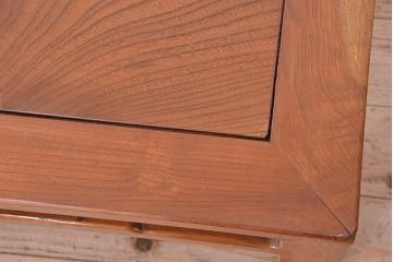 アンティーク家具　古い欅材の正方形一枚板座卓(テーブル)?