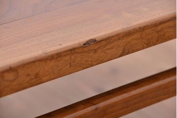 アンティーク家具　古い欅材の正方形一枚板座卓(テーブル)?