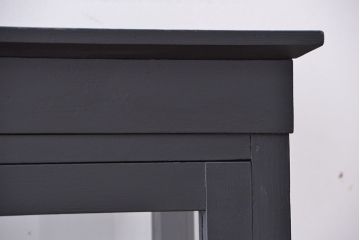 アンティーク家具　アンティーク　シックで上品なブラックカラーのケビントガラスケース(ショーケース)