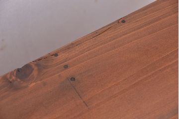 アンティーク家具　アンティーク　古い木の鉄脚付モールガラスローボード(ローチェスト)