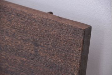 アンティーク家具　古材無垢材を使った背もたれ付シンプル長イス・ベンチ(長椅子)(大)