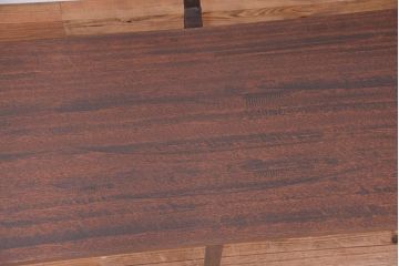 アンティーク家具　古材無垢材を使った背もたれ付シンプル長イス・ベンチ(長椅子)(大)