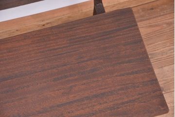 アンティーク家具　古材無垢材を使った背もたれ付シンプル長イス・ベンチ(長椅子)(大)