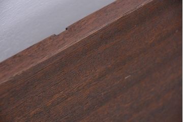 アンティーク家具　古材無垢材を使った背もたれ付シンプル長イス・ベンチ(長椅子)(大)