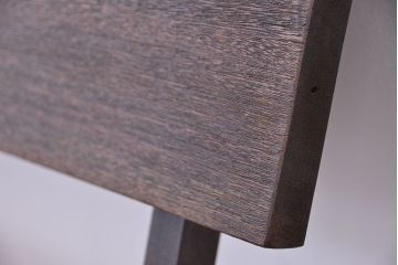 アンティーク家具　古材無垢材を使った背もたれ付シンプル長イス・ベンチ(長椅子)(大)