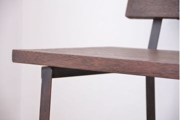 アンティーク家具　古材無垢材を使った背もたれ付シンプル長イス・ベンチ(長椅子)(大)