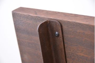 アンティーク家具　古材無垢材を使った背もたれ付シンプル長イス・ベンチ(長椅子)(大)