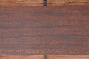 アンティーク家具　★古材無垢材を使った背もたれ付シンプル長イス・ベンチ(長椅子)(中)