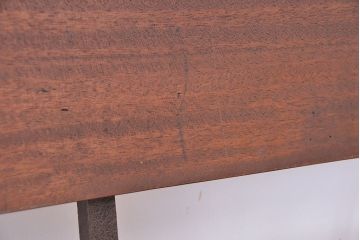 アンティーク家具　★古材無垢材を使った背もたれ付シンプル長イス・ベンチ(長椅子)(中)