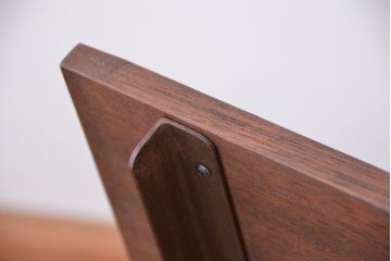 アンティーク家具　★古材無垢材を使った背もたれ付シンプル長イス・ベンチ(長椅子)(中)