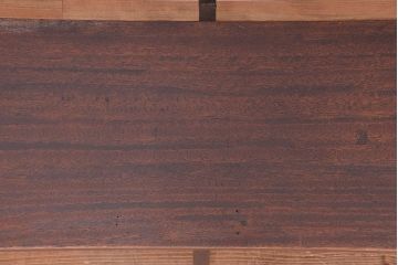 アンティーク家具　アンティーク　古材無垢材を使った背もたれ付シンプル長イス・ベンチ(長椅子)(中)(3)