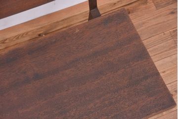 アンティーク家具　★古材無垢材を使った背もたれ付シンプル長イス・ベンチ(長椅子)(中)