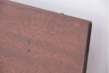アンティーク家具　アンティーク　古材無垢材を使った背もたれ付シンプル長イス・ベンチ(長椅子)(中)(2)
