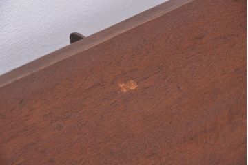 アンティーク家具　アンティーク　古材無垢材を使った背もたれ付シンプル長イス・ベンチ(長椅子)(中)(2)