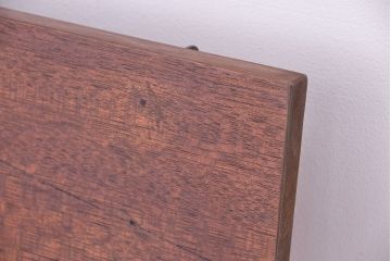 ラフジュ工房オリジナル 古材無垢材製!背もたれ付のシンプルなベンチ(長椅子)